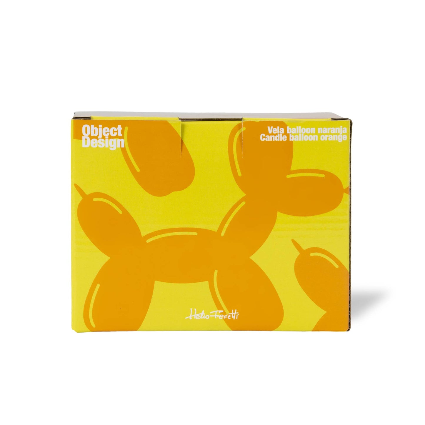 Bougie Chien Ballon Orange Helio Ferretti Vue 3