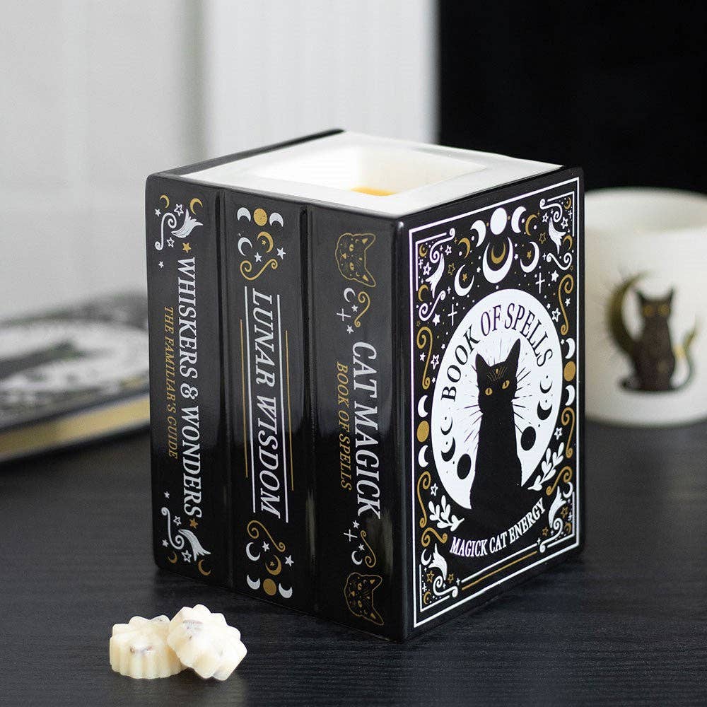Black Cat Spell Book Tart and Oil Burner