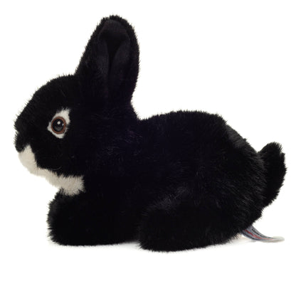 Peluche Lapin noir assis