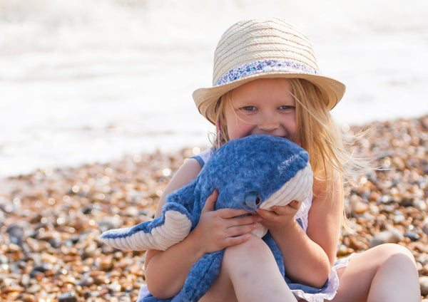 Peluche baleine Keeleco 25 cm - peluche écoresponsable Keeleco