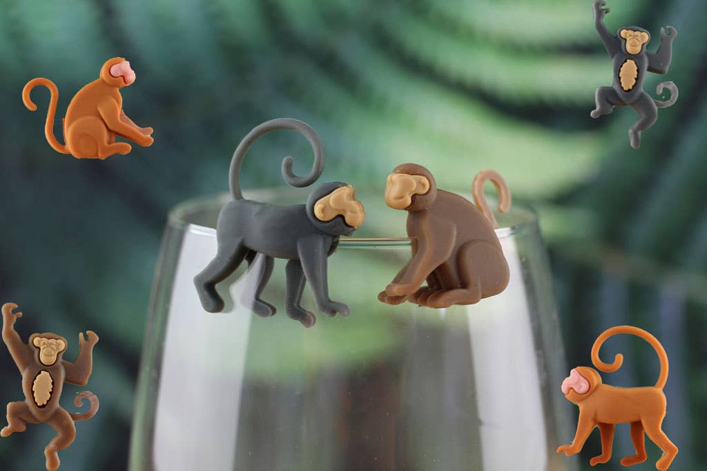 Marqueurs de Verre Jungle - Singes