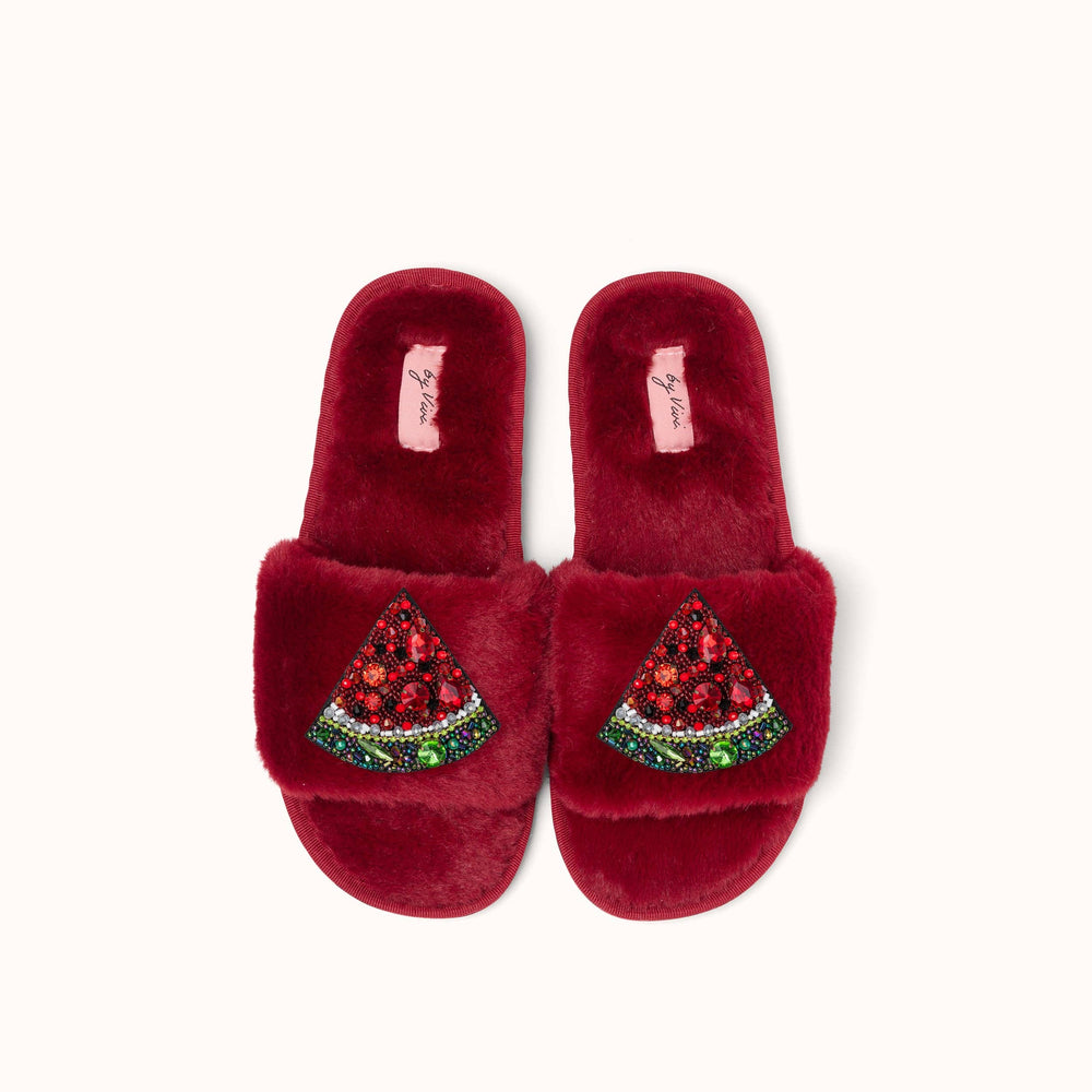 Paire de Broches pour Chaussons - Pastèque
