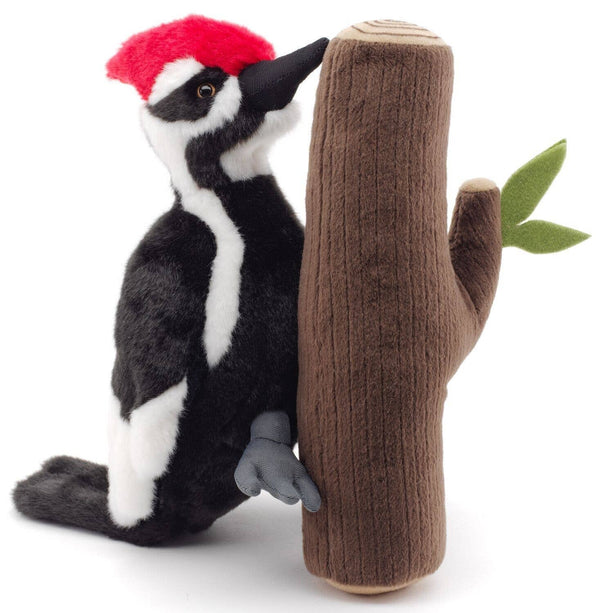 Peluche Pivert sur le tronc Uni Toys