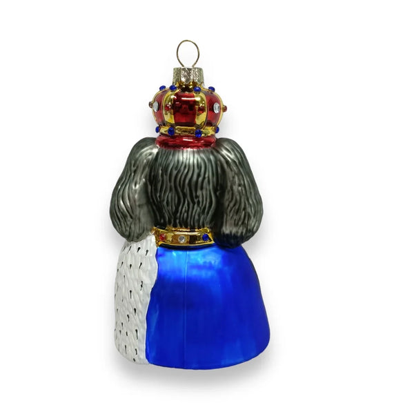 Boule de Noël Cavalier King Charles « God Save the King »