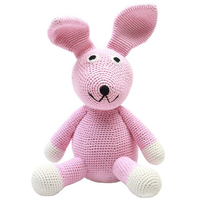 Peluche de ganchillo XL - Conejo rosa claro
