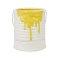 Yellow paint pot 18.2x16cm