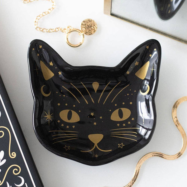 Coupelle tête de chat noir