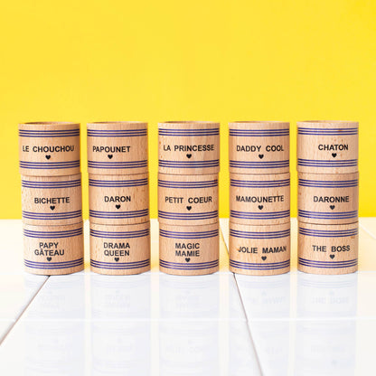 Wooden Napkin Rings – Family Collection