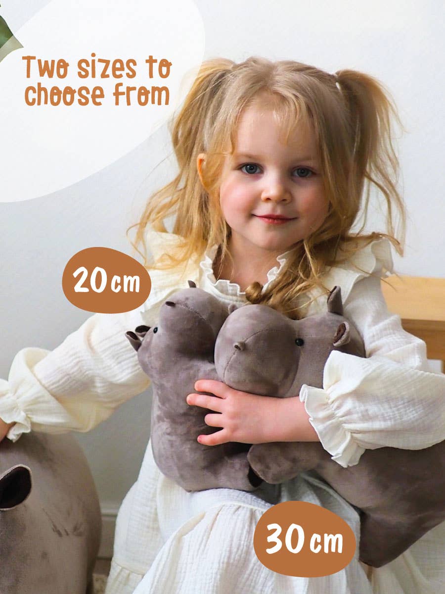Plush Hippopotamus - 20 cm