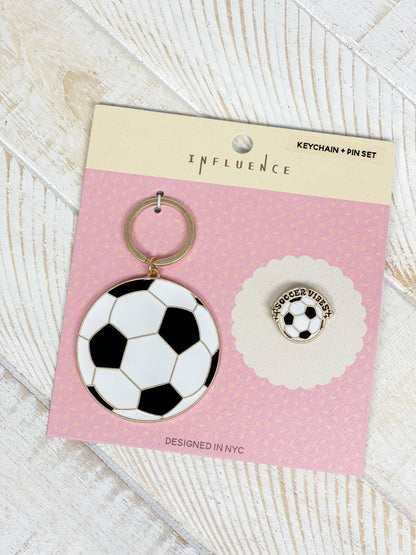 Sports Keychain and Pin Sets