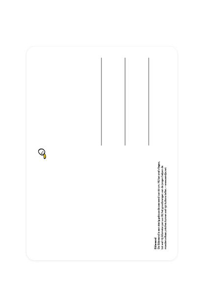 Carte postale avec Eider