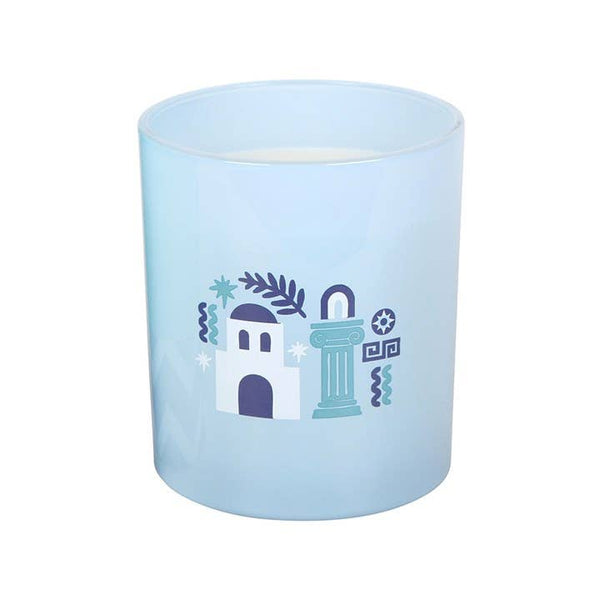 Bougie parfumée Santorin noix de coco et sel marin