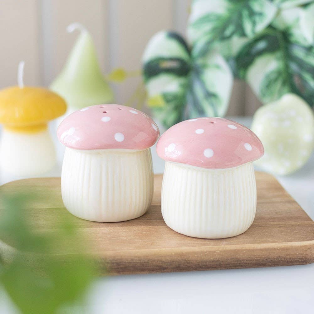Salière et Poivrière Champignons Roses