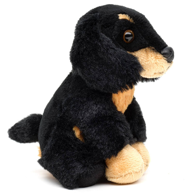 Peluche teckel, assise, 13 cm (hauteur) Uni Toys