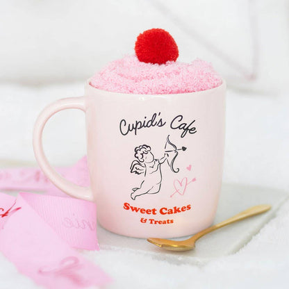 Ensemble Tasse, Cuillère et Chaussettes Cupid's Café