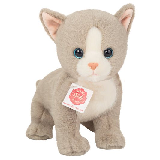 Gatito gris de peluche