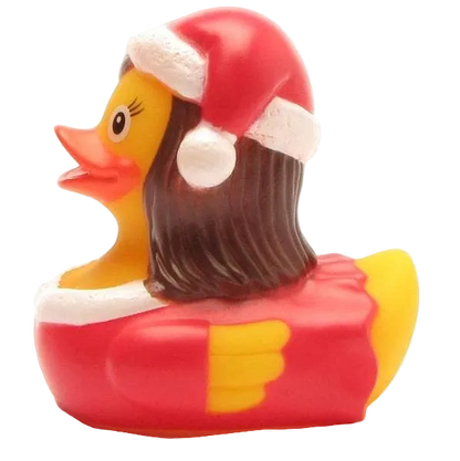 El patito de goma de Papá Noel - patito de goma