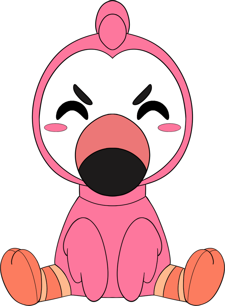 Flamingo Sit Plush (1ft)