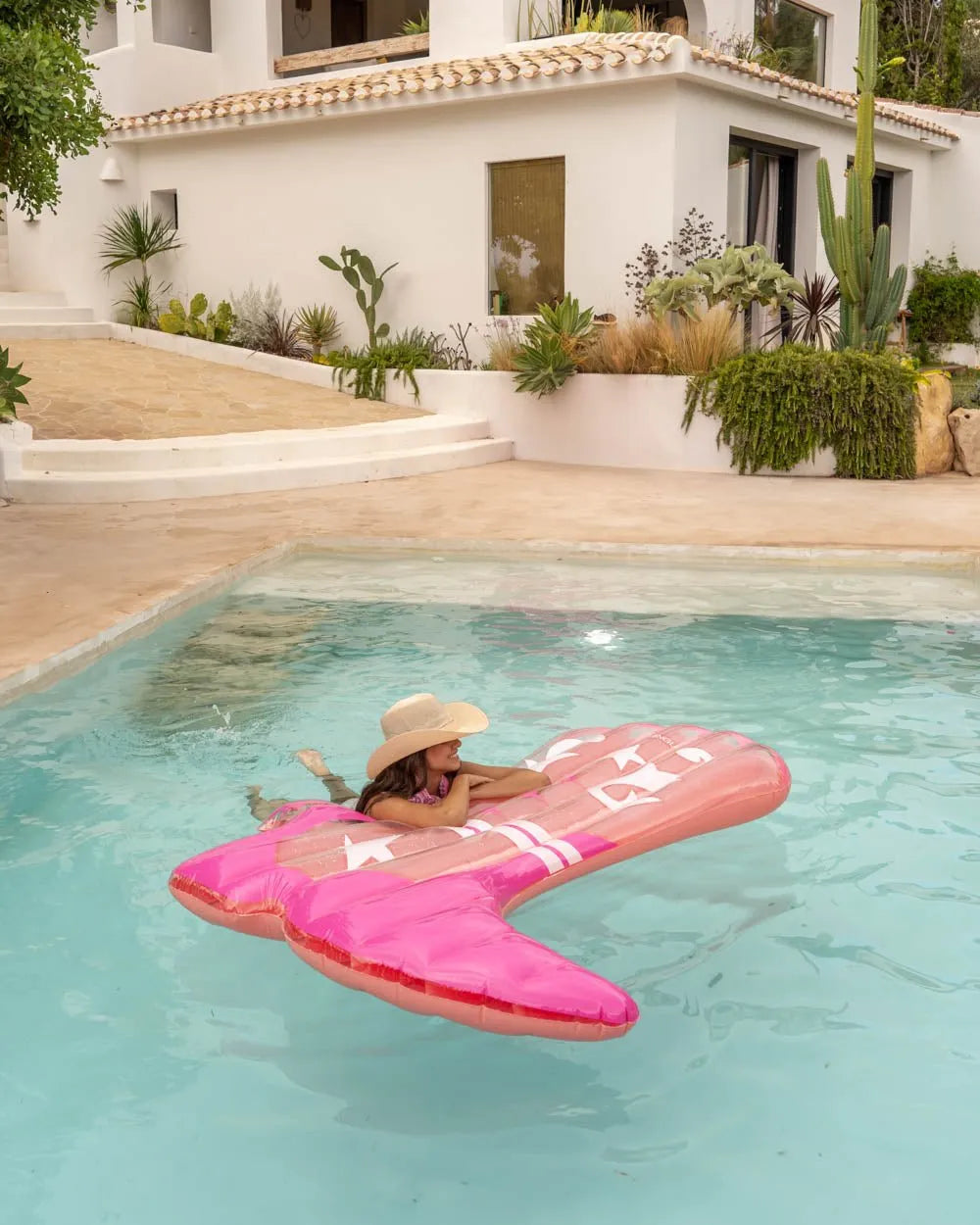 Flotador bota cowboy rosa - BANDIDA