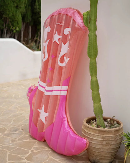 Flotador bota cowboy rosa - BANDIDA