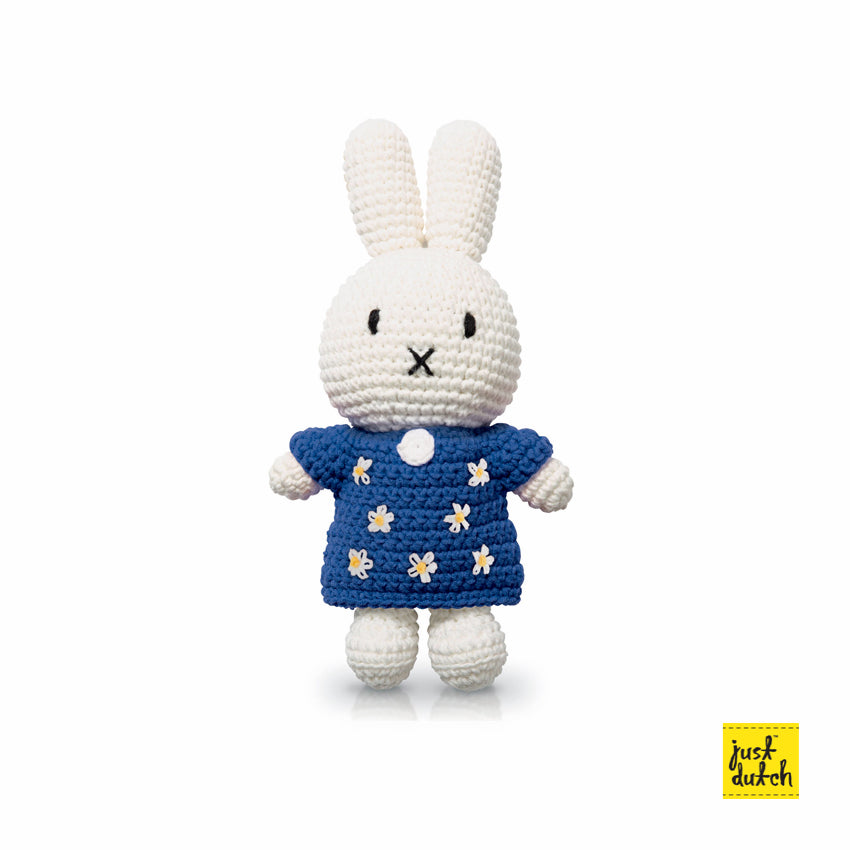 Peluche all'uncinetto Miffy il coniglio - Vestito a fiori 