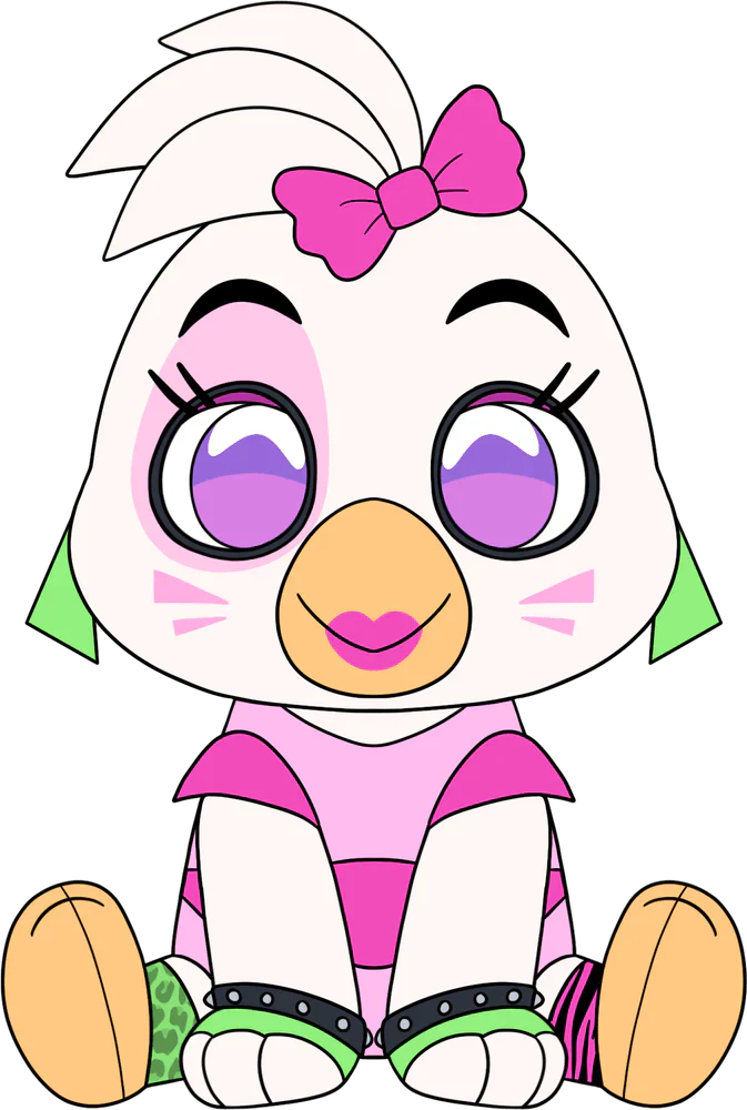 Peluche Glamrock Chica Sit