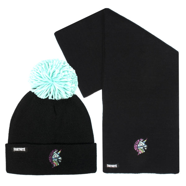 Ensemble bonnet et écharpe – Fortnite Set- Llama