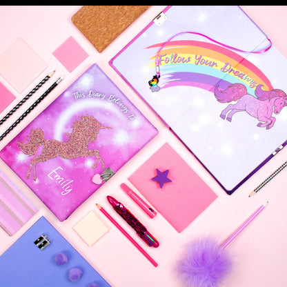 Carnet – pailleté licorne