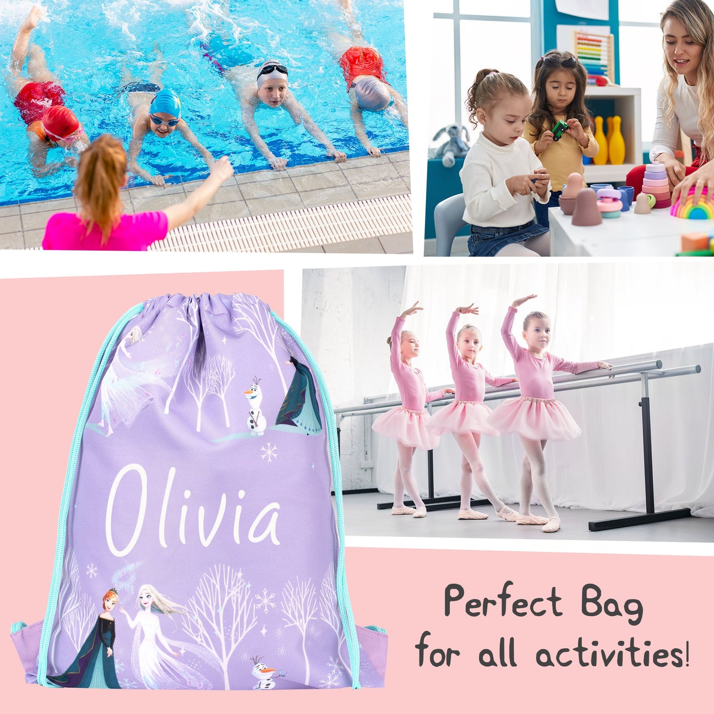 Sac à cordon – Official Disney Frozen | PE Bag | Fringoo