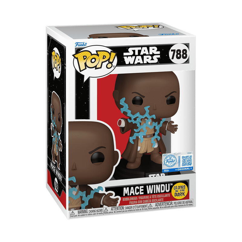 Pop! Mace Windu (Force Lightning Death) (Glow) #788