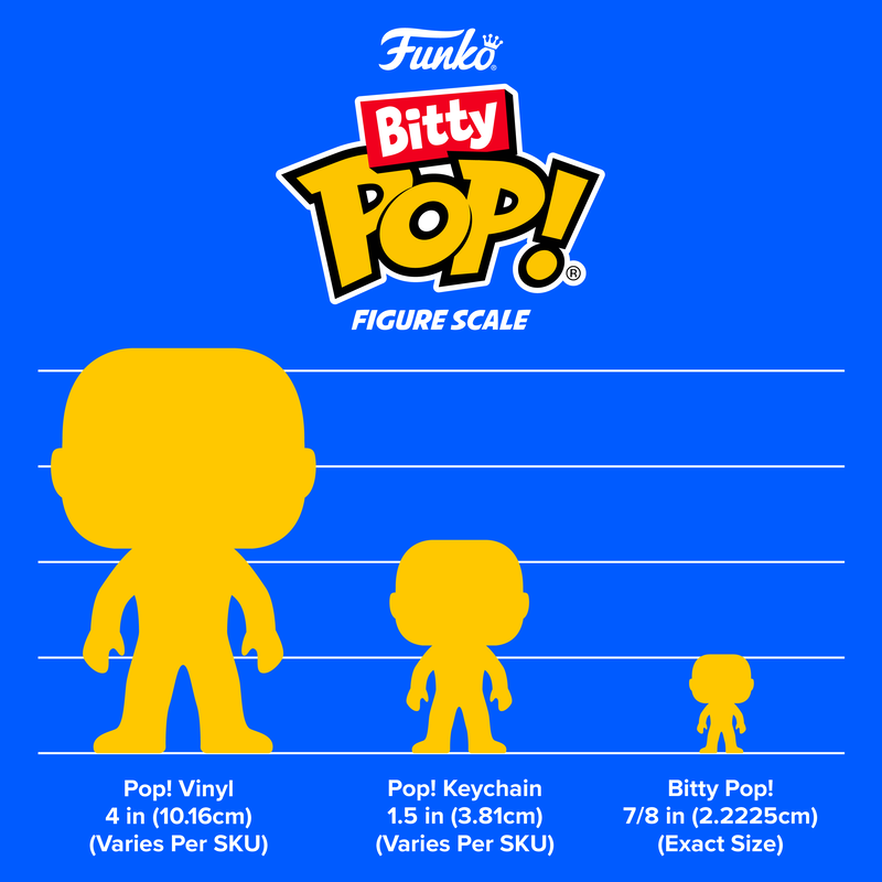 Funko Bitty Pop! - échelle officielle des figurines