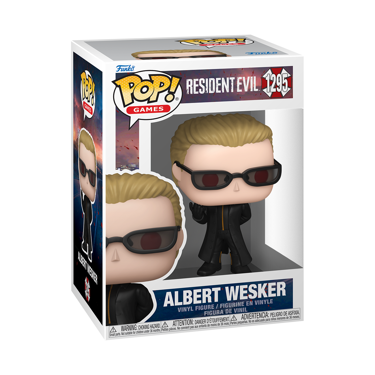 Funko Pop! Wesker 1295 - boîte officielle Funko