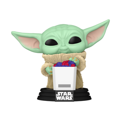 Pop! Grogu with Snack (Flocked) #825 - vue 1