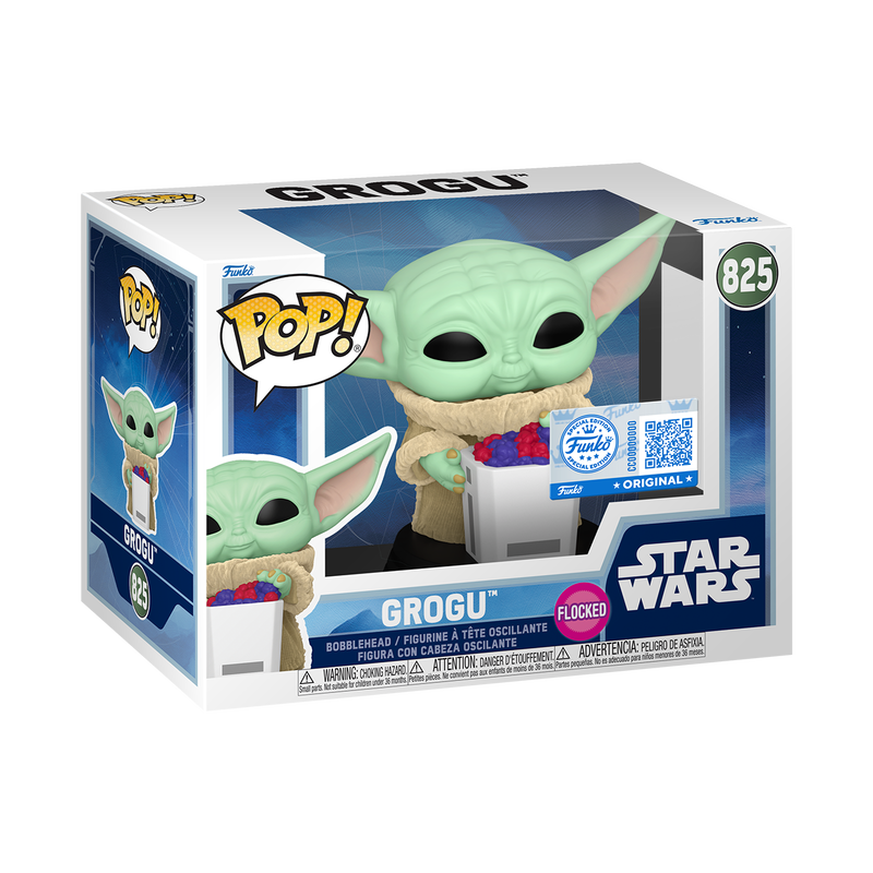 Pop! Grogu with Snack (Flocked) #825 - vue 2