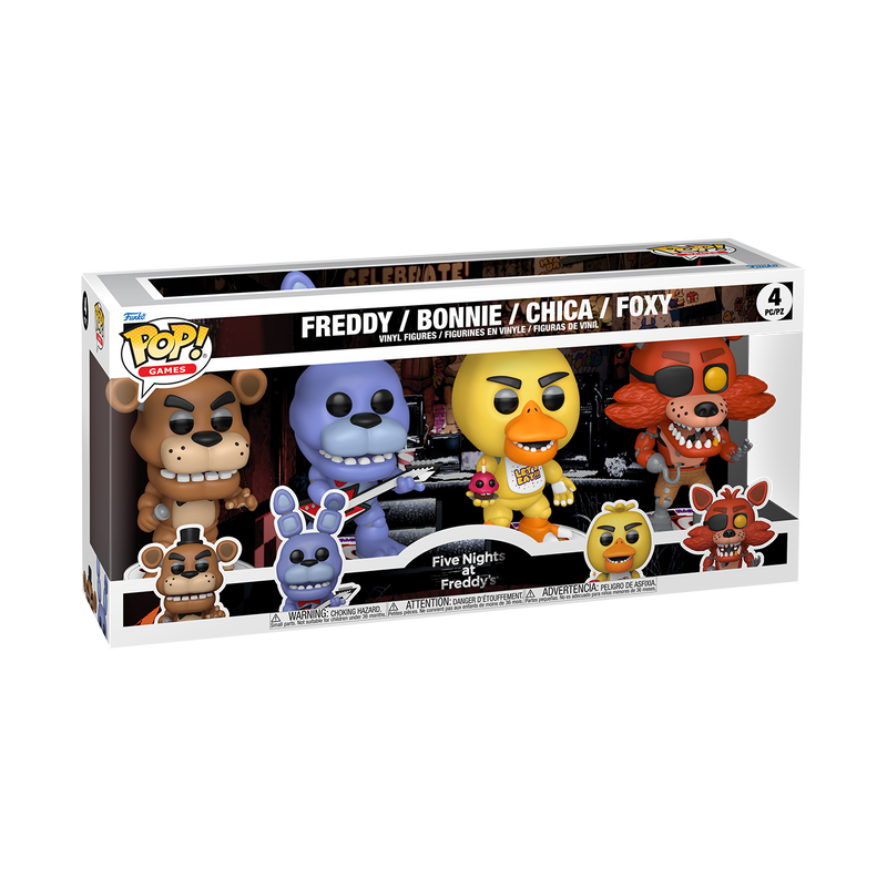Funko Pop! Five Nights at Freddy's 4-Pack - boîte officielle Funko