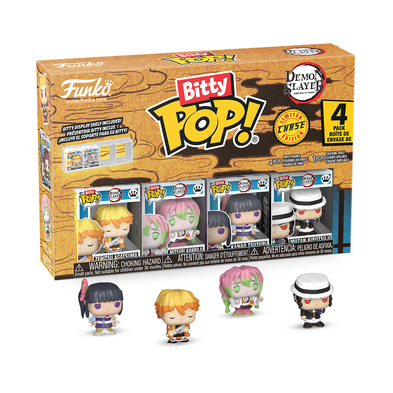 Bitty Pop! Demon Slayer 4-Pack Series 1 - packaging officiel