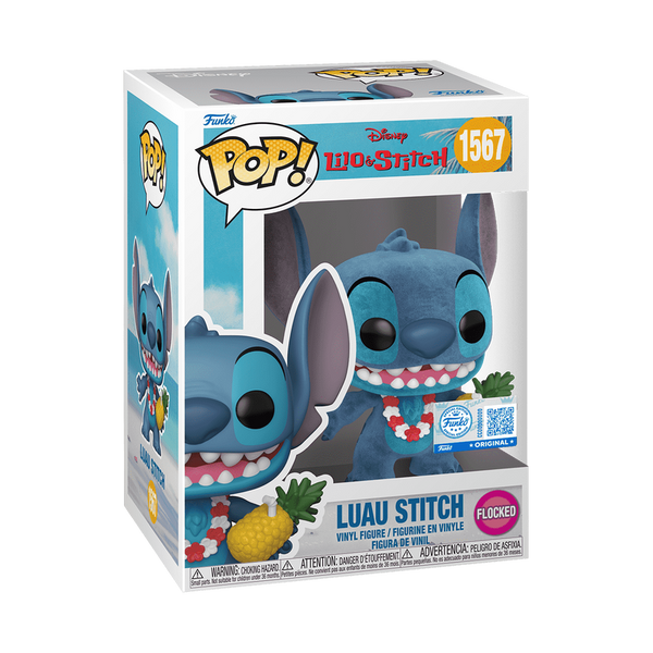 Pop! Stitch Luau (Flocked) - packaging officiel
