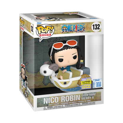 Pop! Rides Deluxe Nico Robin avec Mini Merry II - packaging Summer Convention