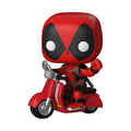 Pop! Deadpool monta na sua trotineta.