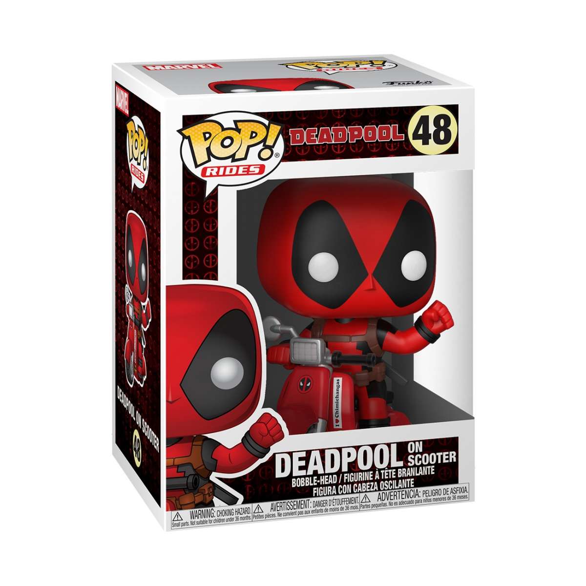 Pop! Rides Deadpool sur Scooter