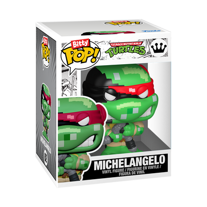 Bitty Pop! Arcade Teenage Mutant Ninja Turtles - boîtier officiel