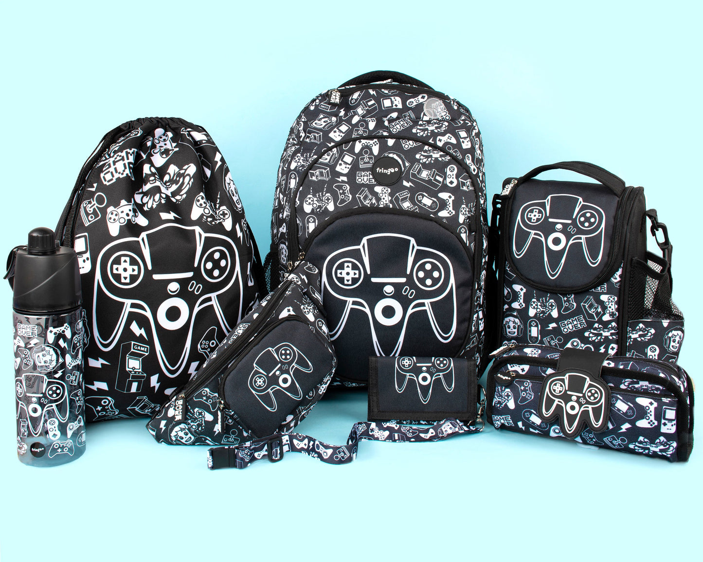 Trousse scolaire avec patch en silicone – Game On