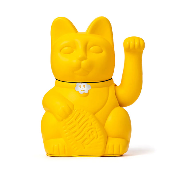 Gatto fortunato giallo limone