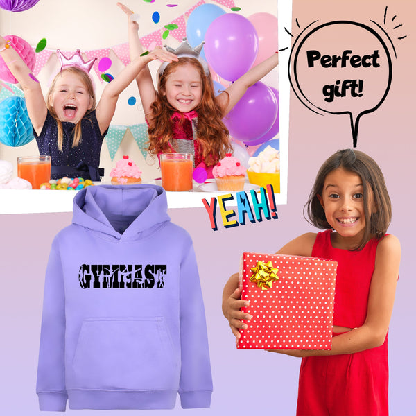 Sweat à capuche gymnastique – Fringoo Gymnastic for Cotton Rich Soft Hooded – Gymnast violet