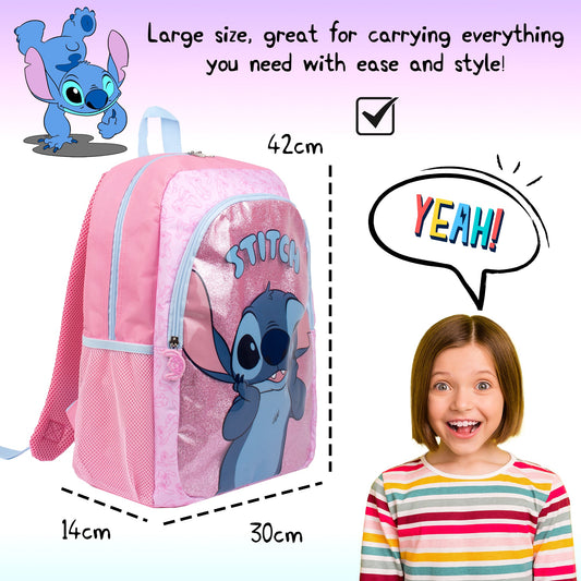 Sac à dos – Disney Stitch pailleté for Girls | Fringoo