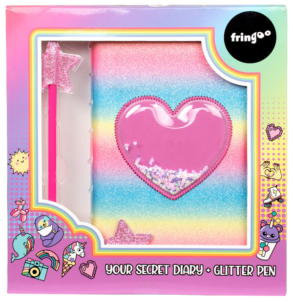 Journal secret pailleté – pailleté – Heart