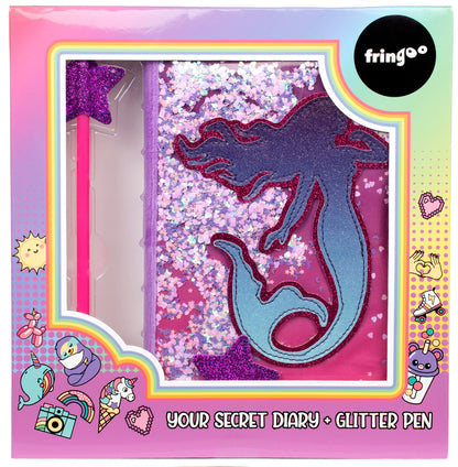 Journal secret pailleté – pailleté – sirène