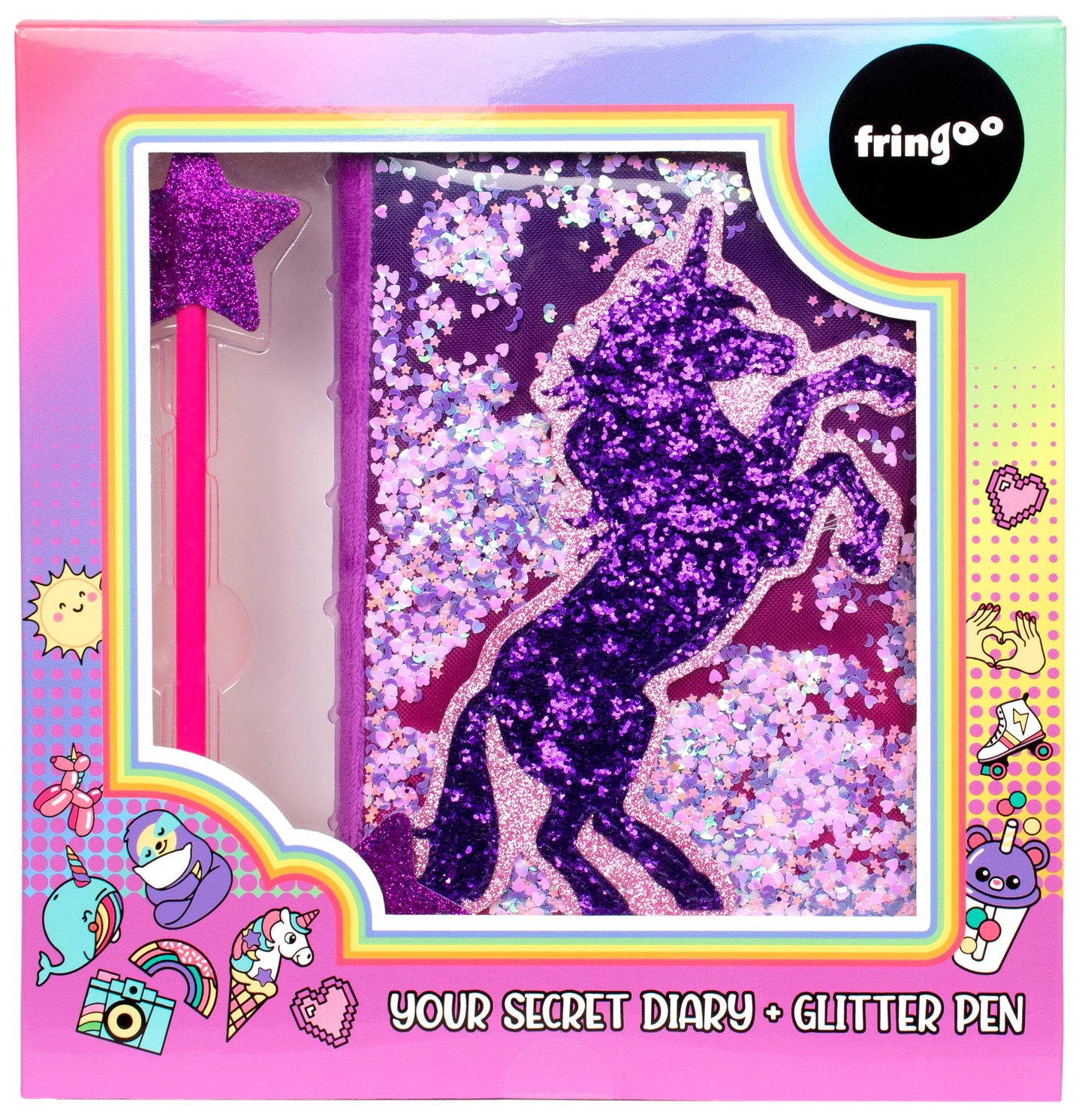 Pailleté Journal secret – licorne