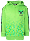Sweat à capuche Minecraft – Zipped – vert
