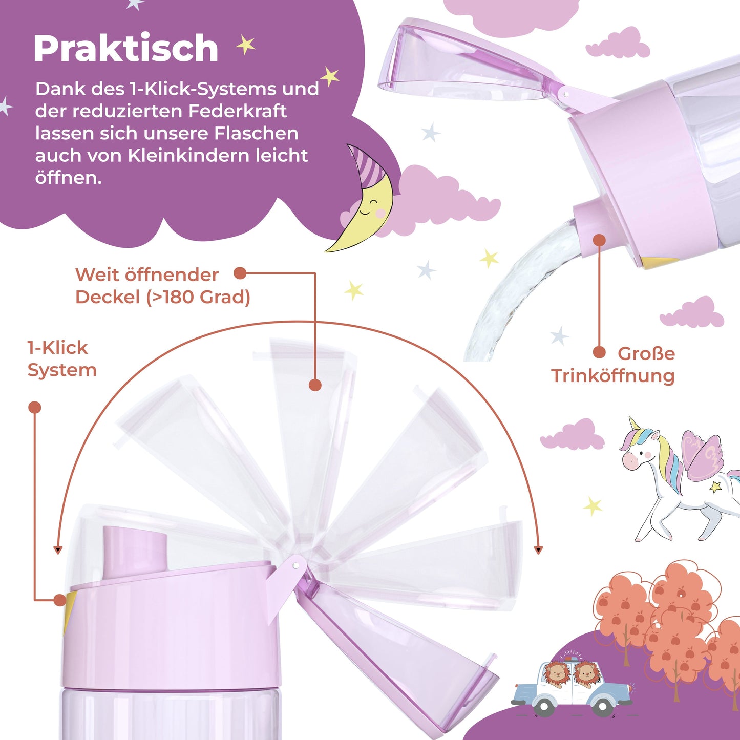Einhorn Bundle - Bento Box Set & Trinkflasche 450ml